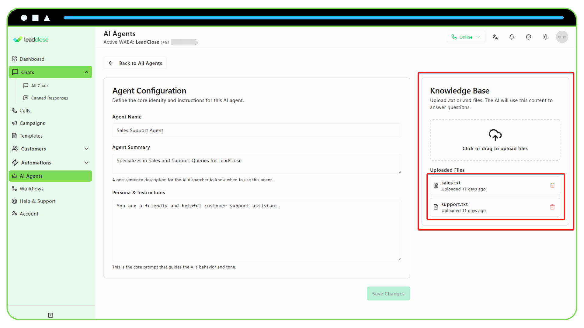 Mapping section of the campaign form. Screenshot of The Placeholder Mapping section of the campaign form.
