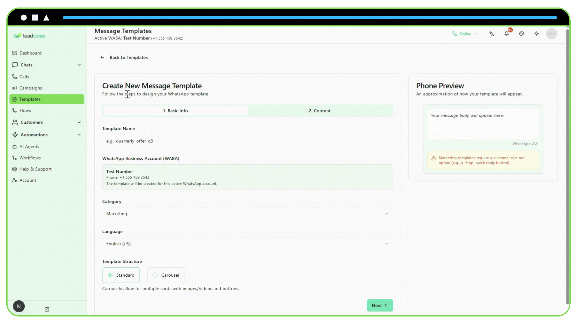 Screenshot of The Placeholder Mapping section of the campaign form.