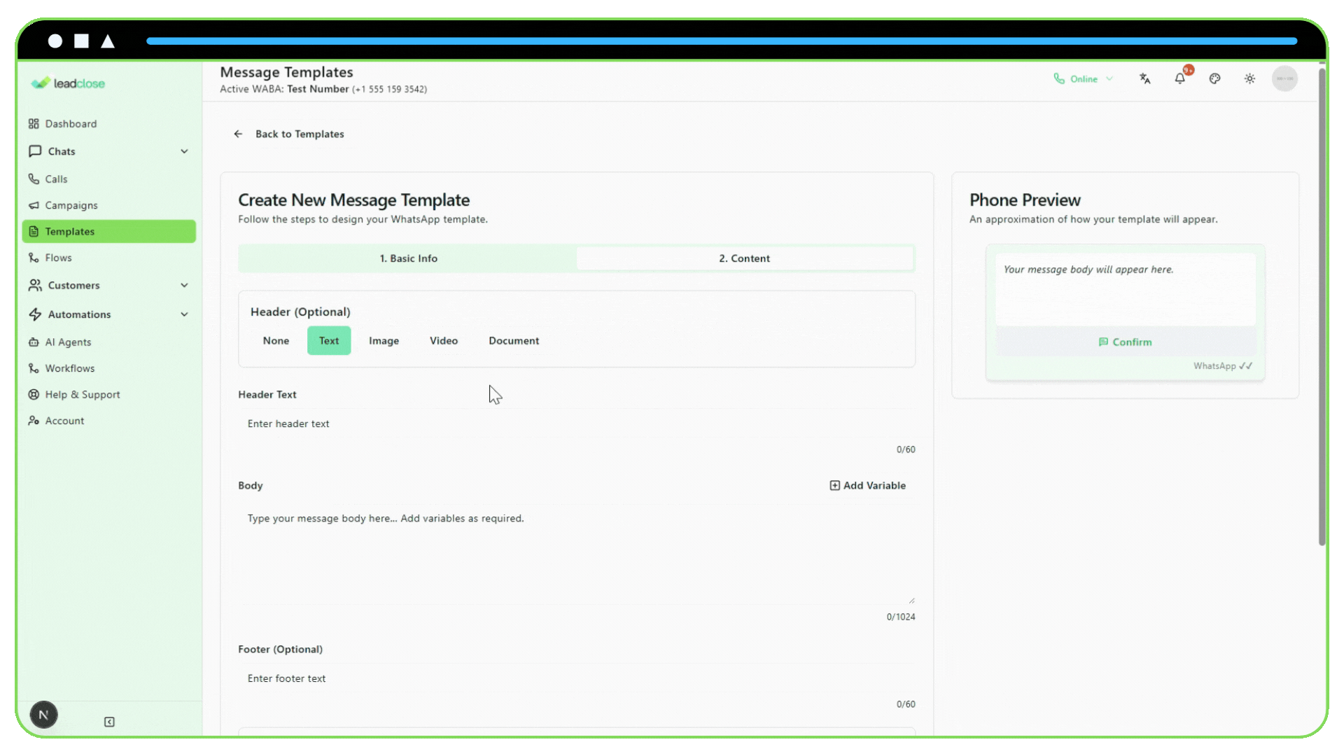 Mapping section of the campaign form. Screenshot of The Placeholder Mapping section of the campaign form.