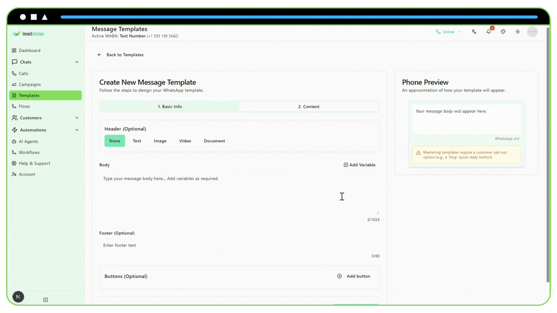 Mapping section of the campaign form. Screenshot of The Placeholder Mapping section of the campaign form.